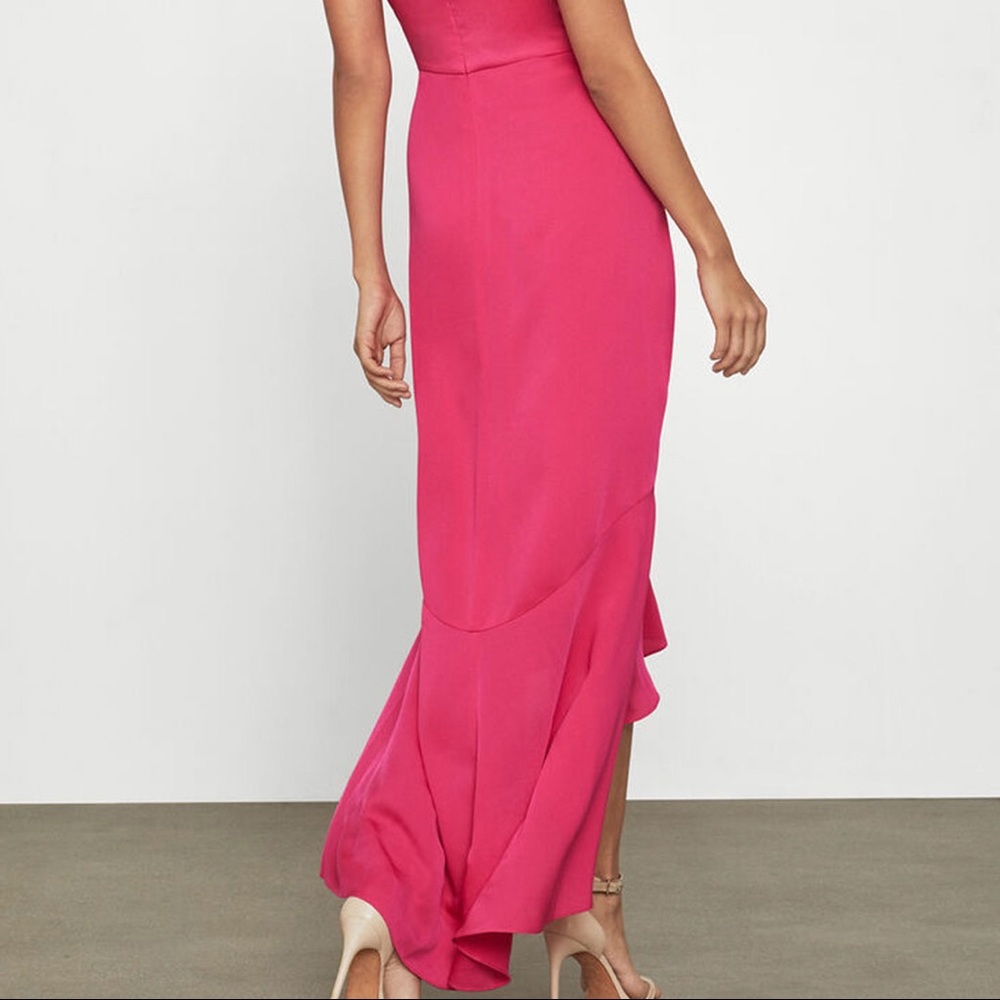 Faux Wrap Ruched Ruffle Dress - Picture 4 of 6